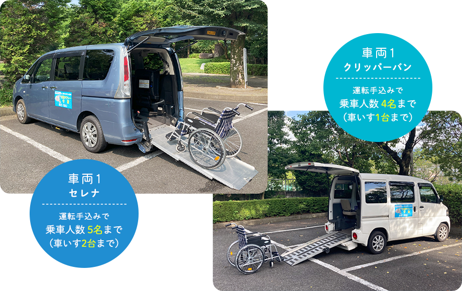 介護タクシーの車両案内